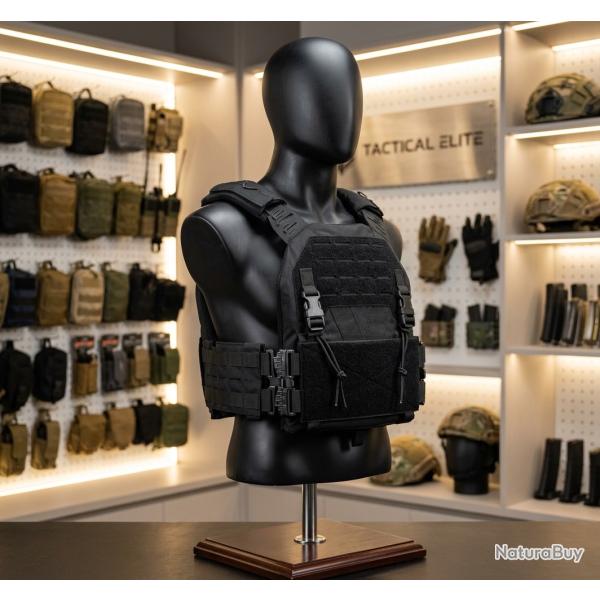 PACK GILET PORTE PLAQUE + PLAQUE BALISTIQUE NIJ IIIA