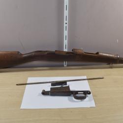 Bois / Crosse compl&egrave;te Mauser 1893 espagnol avec baguette pontet Mousqueton Espagne