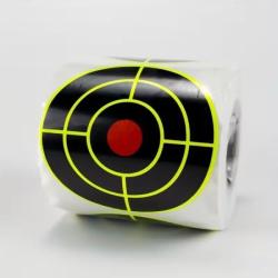 250 cibles r&eacute;actives autocollantes 76mm