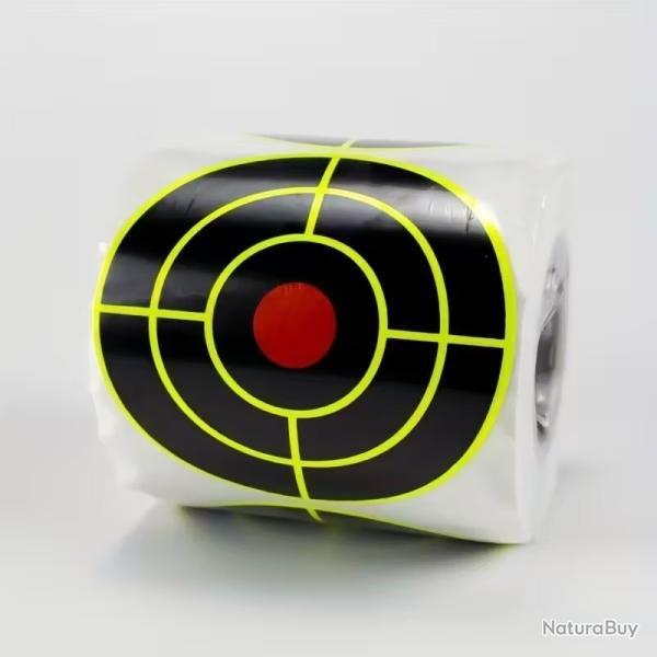 250 cibles r�actives autocollantes 76mm
