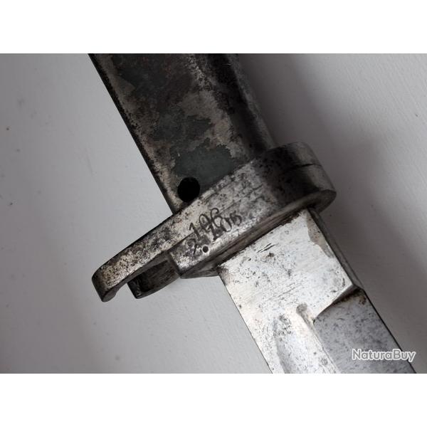 Ba�onnette allemande 14 18 ersatz r�giment 106 puis 105 saxe Strasbourg