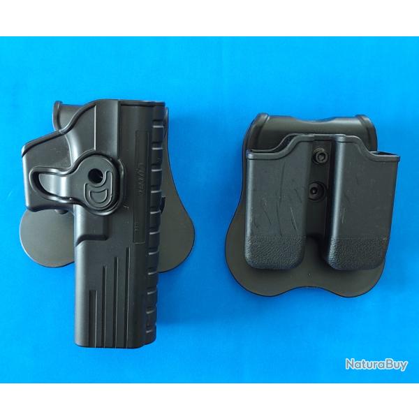 Holster Cytac et porte chargeur pour Glock 17