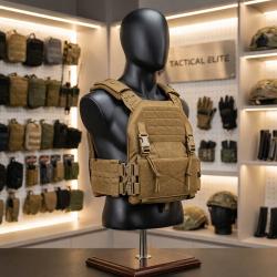 GILET PORTE PLAQUE + PLAQUE BALISTIQUE NIJ III+