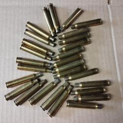 LOT 28 DOUILLES VIDES RWS 7X64 PERCUTEES UNE FOIS