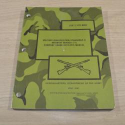 Notice Livre qualification Militaire officier US Grade Manual