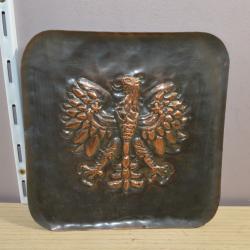 Souvenir / assiette Mural Polonais Pologne Aigle en cuivre (22)