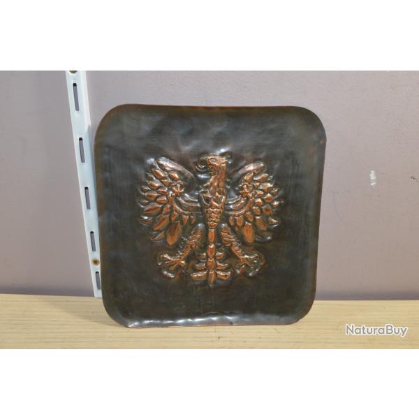 Souvenir / assiette Mural Polonais Pologne Aigle en cuivre (22)