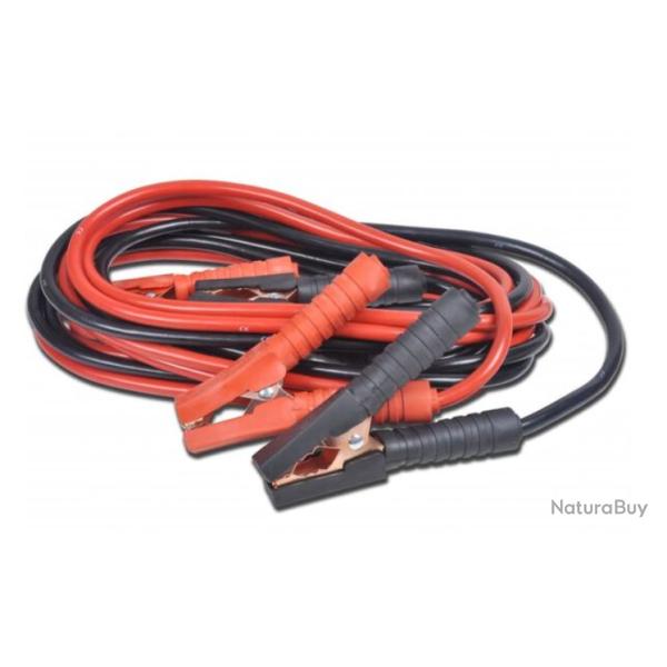 C�ble d�marrage voiture aluminium cuivre 750A 5 m pinces isol�es