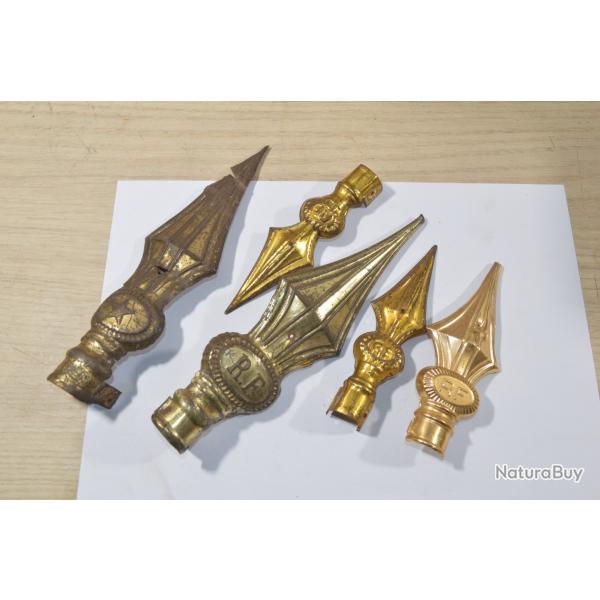 Lot de fleuron de Drapeau Fran�ais P�riode 14/18 39/45 France �quipement (22