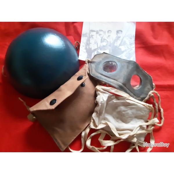 WW1 Compresse Mle C lunettes Toile Pochette imperm�abilis�e Poilu VERDUN YPRES CHAMPAGNE VOSGES1915