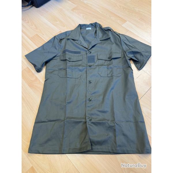 chemisette vert kaki armee francaise v�ritable neuf 37/38