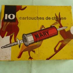 REF 5 - BELLE BO&Icirc;TE CARTOUCHES CHASSE CAL 16 - MARY - PLOMBS N&deg; 8 disco