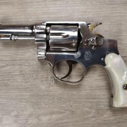 R&eacute;plique Espagnole du SMITH & WESSON Hand Ejector nickel&eacute; - Cal .32 S&W Long (Occasion)