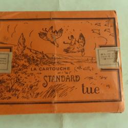 REF 14 - TRES ANCIENNE BELLE BO&Icirc;TE CARTOUCHES CHASSE CAL 12 - STANDARD DF - PLOMBS N&deg; 8