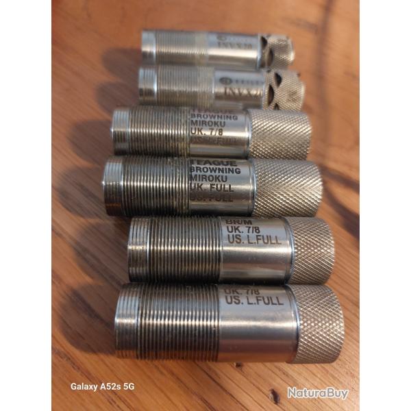 Chokes calibre 20 pour Miroku ou 525 Browning