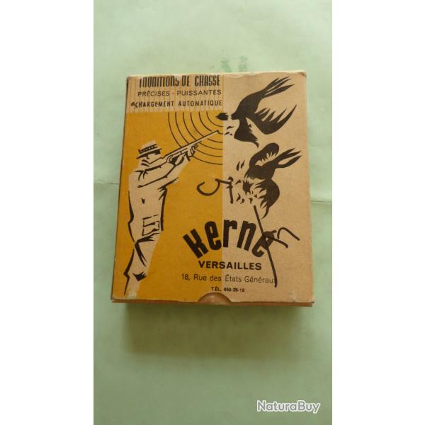 REF 20 - ANCIENNE TRES BELLE BO�TE CARTOUCHES CHASSE CAL 12 - KERNE - PLOMBS N� 5