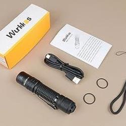 Lampe LED TD02 2000 Lumens Faisceau Longue Port&eacute;e *Ench&egrave;re* Tactique USB-C