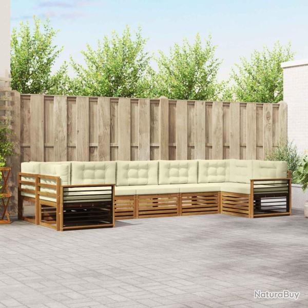 Ensemble de canap� de jardin 6 pcs Gris clair polyrotin