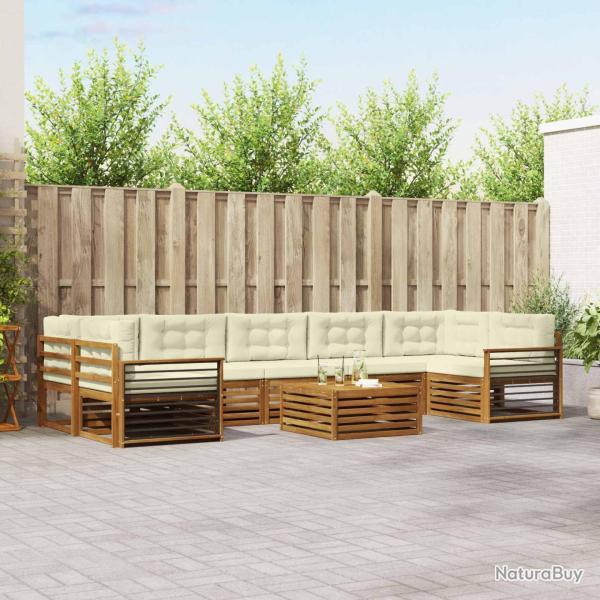 Ensemble de canap� de jardin 6 pcs Beige et cr�me polyrotin