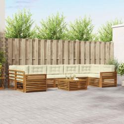 Ensemble de canap&eacute; de jardin 5 pcs Gris clair polyrotin