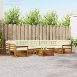 Ensemble de canap&eacute; de jardin 5 pcs Gris clair et gris fonc&eacute;