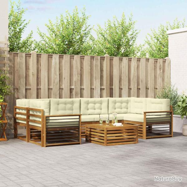 Ensemble de canap� de jardin 5 pcs Beige Poly rotin