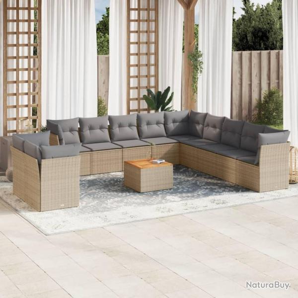 Chaises de jardin lot de 6 et coussins carreaux rouge Bois teck