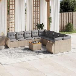 Chaises de jardin empilables avec coussins lot de 6 Teck solide