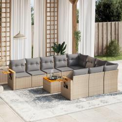 Chaises de jardin empilables avec coussins lot de 8 Teck solide