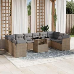 Chaises de jardin lot de 4 coussins &agrave; carreaux gris Teck solide