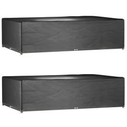 Salon de jardin 10 pcs avec coussins marron r&eacute;sine tress&eacute;e