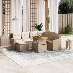 Chaises de jardin et coussins taupe lot de 8 Bois teck massif