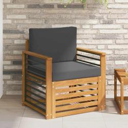 Chaises de jardin lot de 8 avec coussins Bois de teck massif