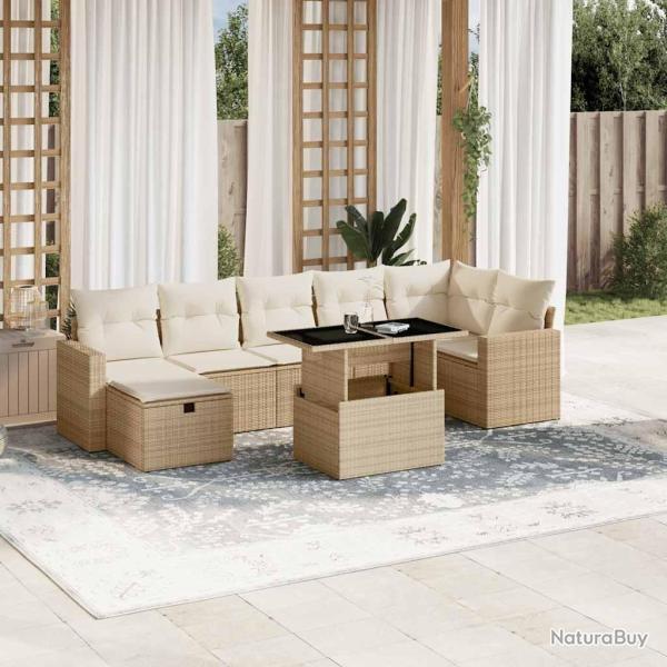 Chaises de jardin lot de 6 avec coussins Bois d'acacia solide