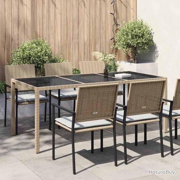 Ensemble � manger de jardin 7 pcs Bois d'acacia solide