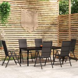 Ensemble de canap&eacute; de jardin 8 pcs Gris Poly rotin