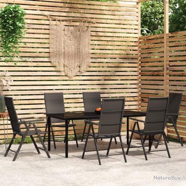 Ensemble de canap� de jardin 8 pcs Gris Poly rotin