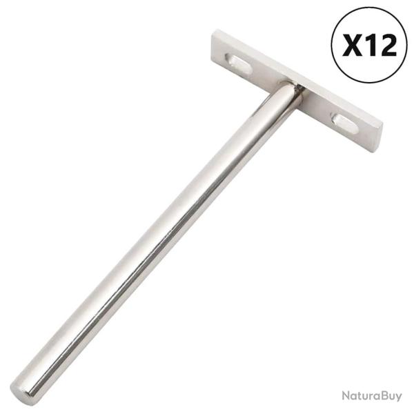 Chaises de jardin lot de 8 avec coussins noir Bois teck solide