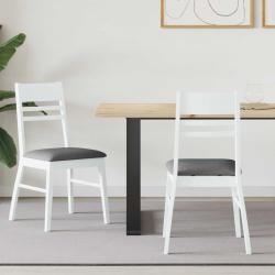 Salon de jardin 14 pcs avec coussins blanc bois de pin solide