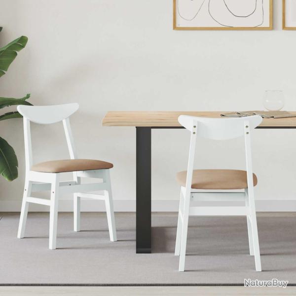 Salon de jardin 13 pcs avec coussins blanc bois de pin solide