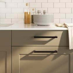 Ensemble &agrave; manger de jardin avec coussins 7 pcs Noir