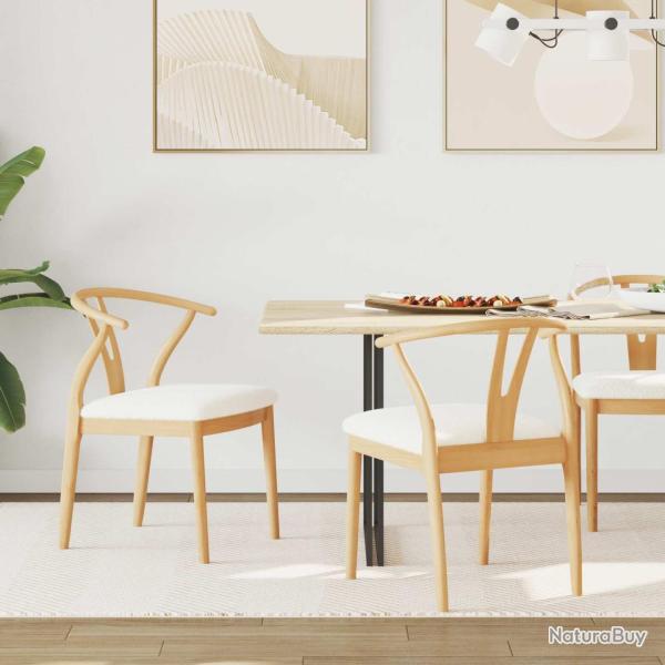 Salon de jardin 10 pcs avec coussins blanc bois de pin massif