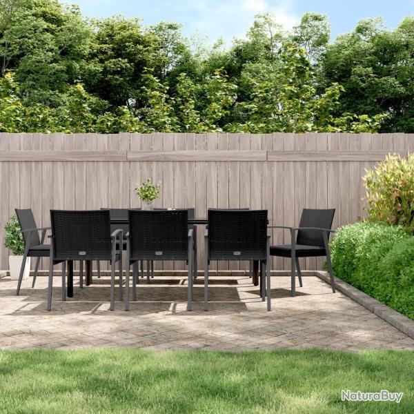 Ensemble de canap� de jardin 6 pcs Gris clair Poly rotin