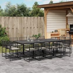 Ensemble de canap&eacute; de jardin 5 pcs Gris clair polyrotin