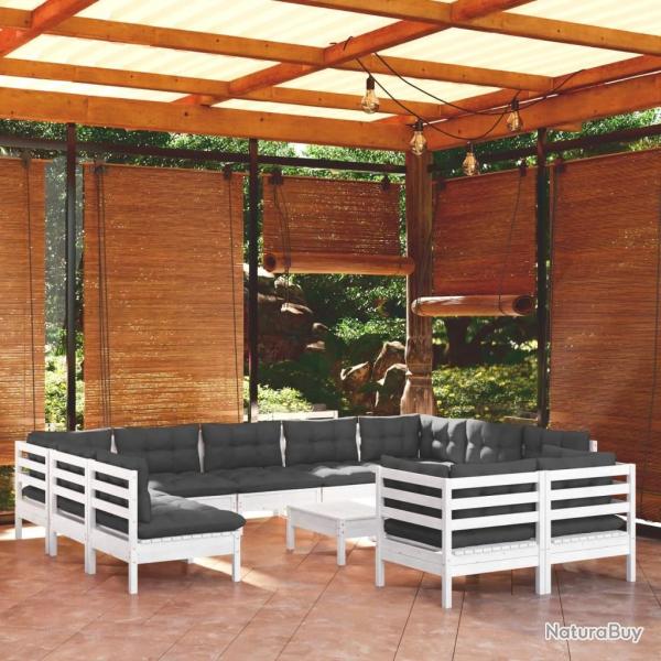 Ensemble de canap� de jardin 7 pcs Noir Poly rotin