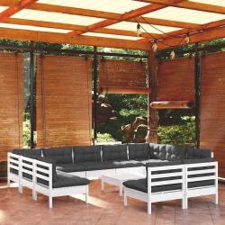 Ensemble de canap&eacute; de jardin 7 pcs Noir Poly rotin