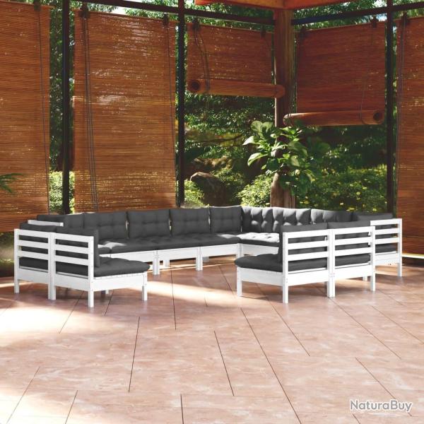 Ensemble de canap� de jardin 7 pcs Noir Poly rotin