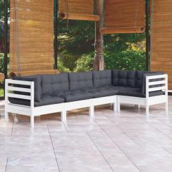 Ensemble de canap&eacute; de jardin 8 pcs Marron Poly rotin