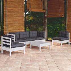 Ensemble de canap&eacute; de jardin 8 pcs Noir Poly rotin