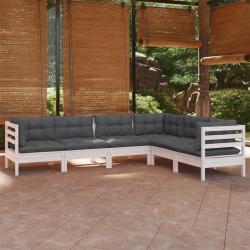 Ensemble de canap&eacute; de jardin 8 pcs Noir Poly rotin